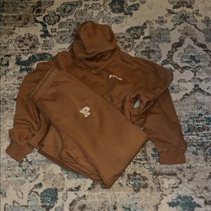 Pink Hoodie and Sweatpants Set